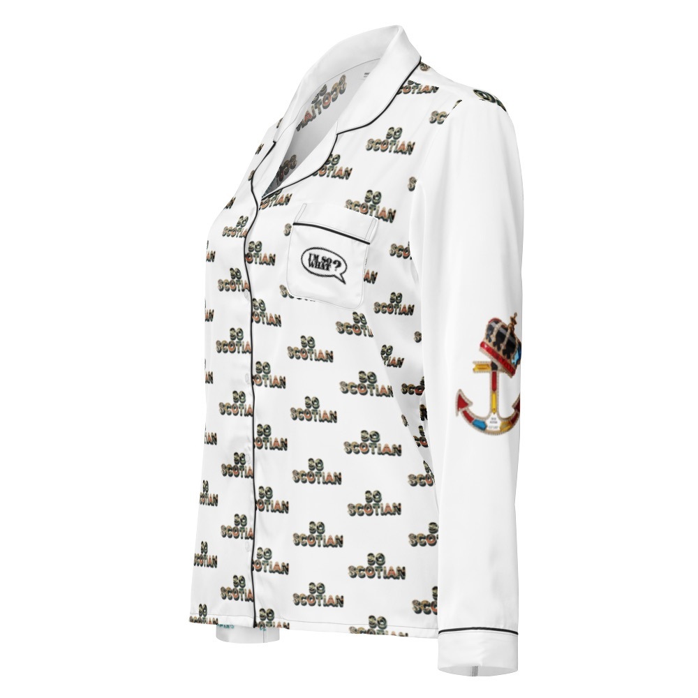 So Scotian Custom Pajama Set with Anchor History Accents Designed by I’M So What